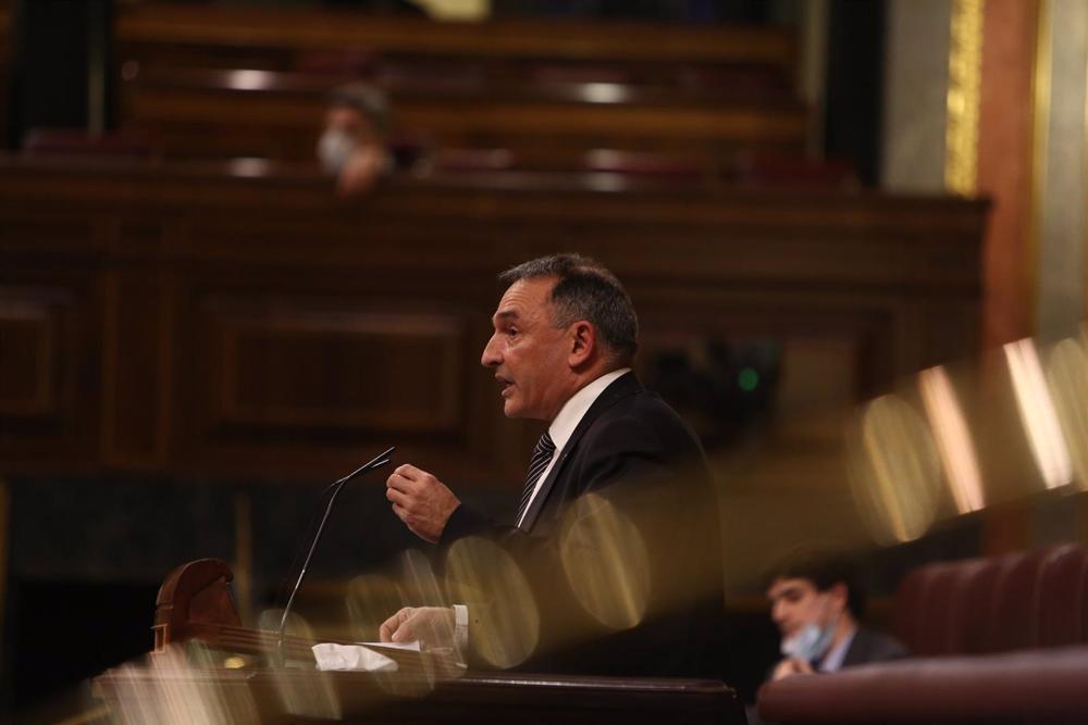 Archivo - El portavoz adjunto de Unidas Podemos Enrique Santiago. Archivo