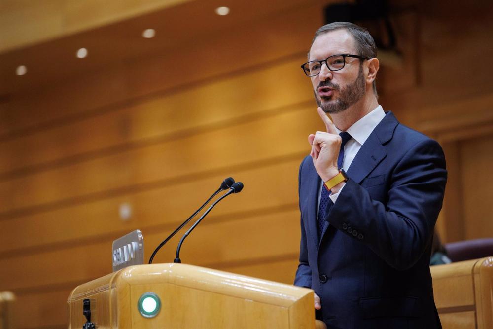 El portavoz del Partido Popular (PP) en el Senado, Javier Maroto El