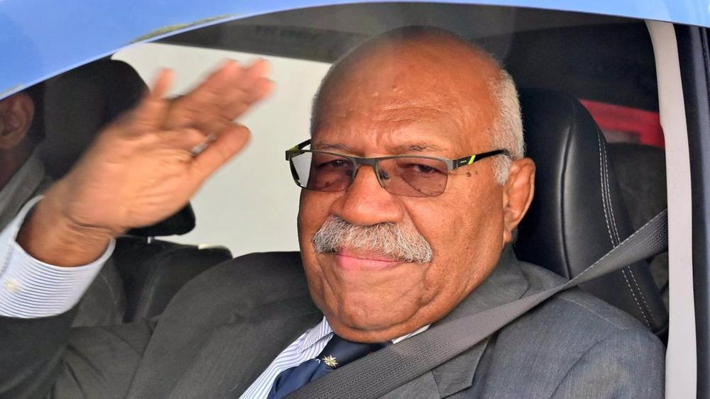 O novo Primeiro-Ministro de Fiji, Sitiveni Rabuka O
