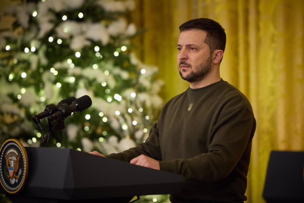 Le président ukrainien Volodimir Zelenski Le