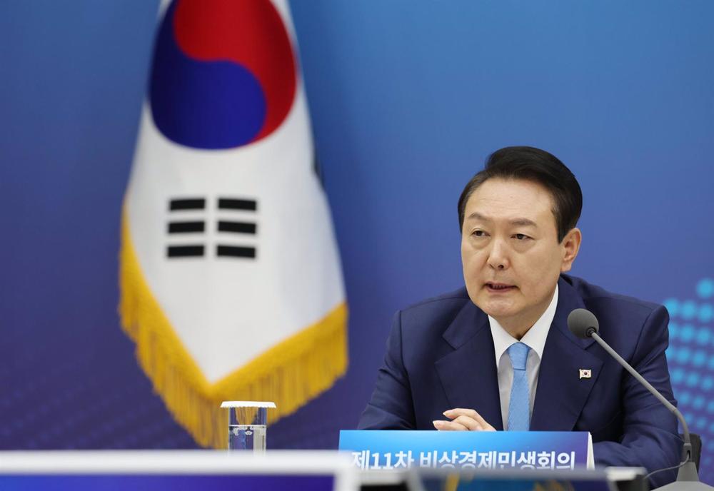 Archivo - El presidente de Corea del Sur, Yoon Suk Yeol, en Seúl Archivo