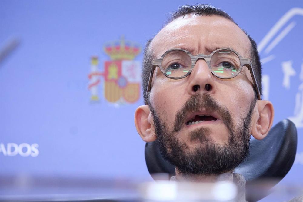 El portavoz de Unidas Podemos en el Congreso de los Diputados, Pablo Echenique, en una imagen de archivo. El