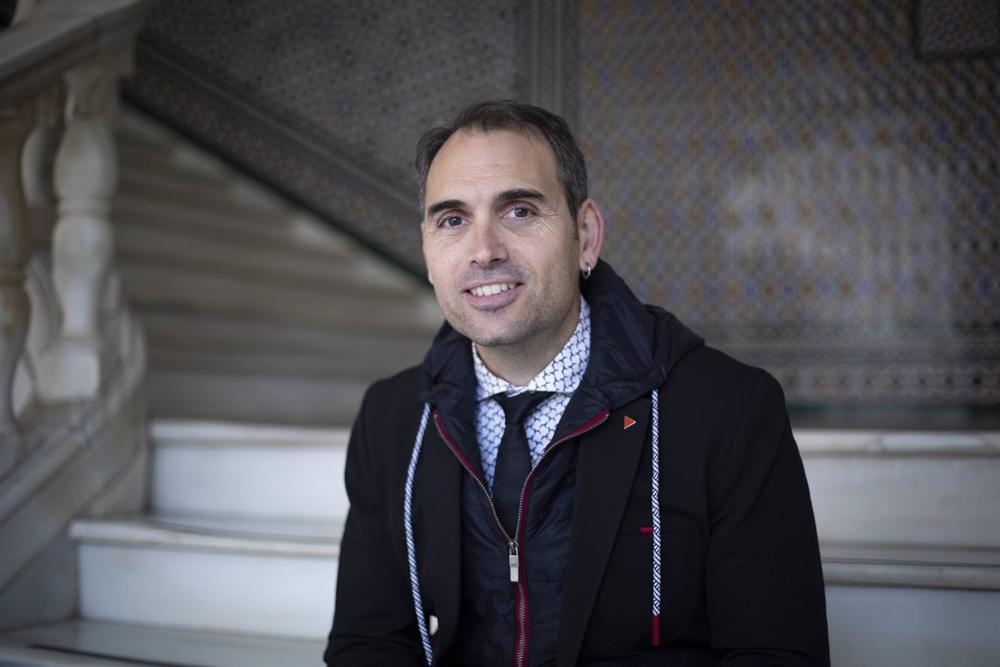 El coordinador general de IU Andalucía, Toni Valero, en una entrevista concedida a Europa Press. El