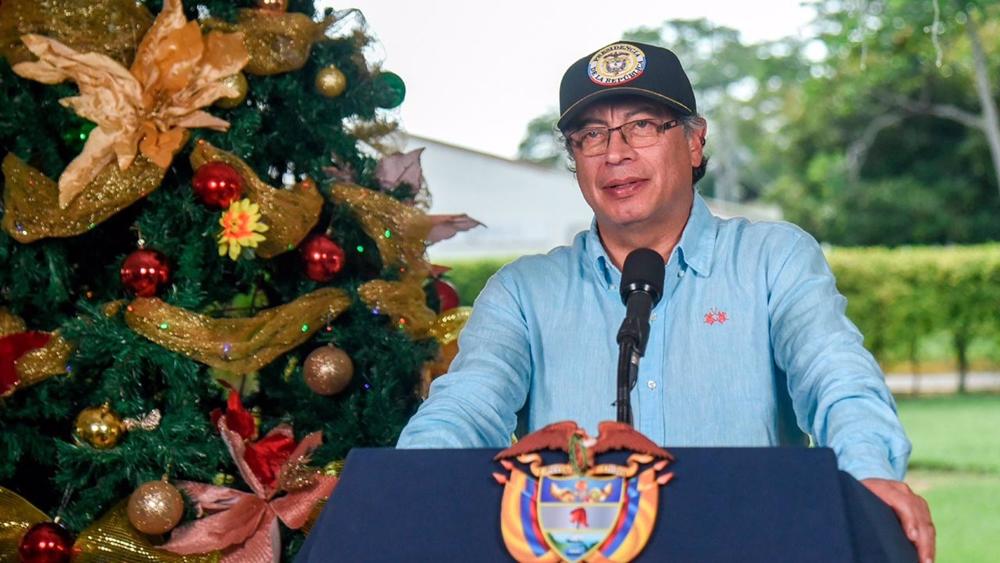 Le président colombien Gustavo Petro Le