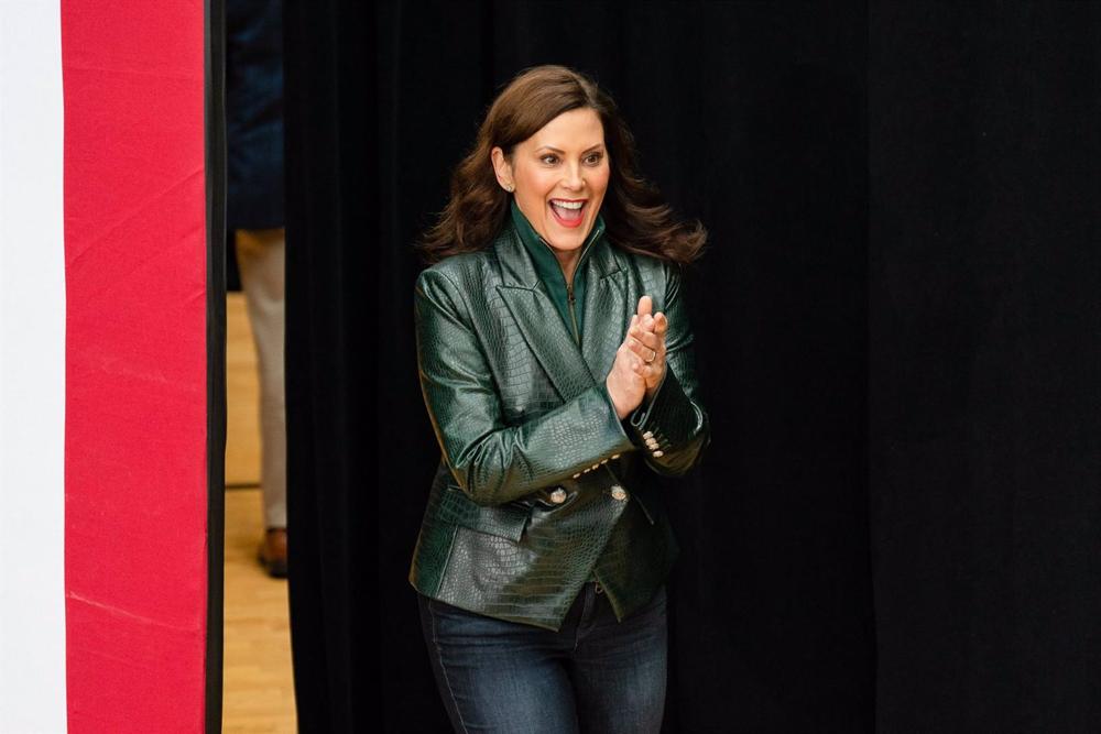 La gobernadora de Michigan, Gretchen Whitmer. La