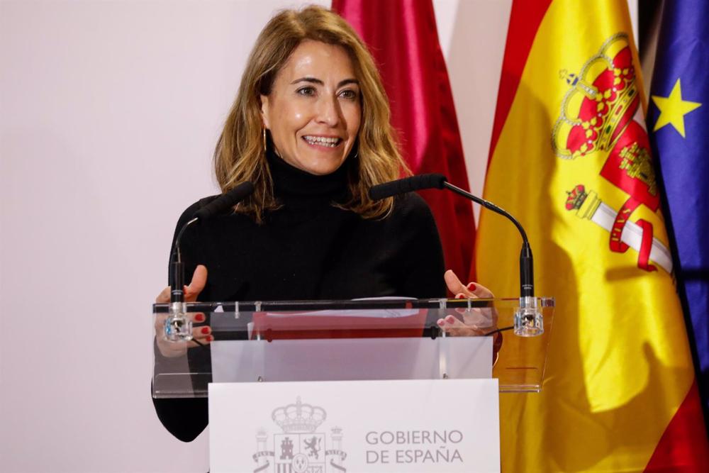 La ministra de Transportes, Movilidad y Agenda Urbana, Raquel Sánchez, interviene en la inauguración de la línea de AVE Madrid-Murcia, en la estación Murcia del Carmen La