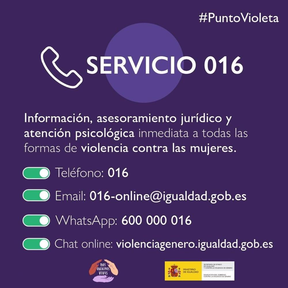 Servicio 016 de violencia contra las mujeres Servicio