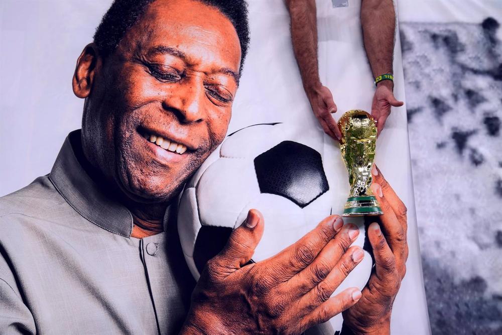 Antigo futebolista brasileiro Edson Arantes do Nascimento, 'Pelé'. Antigo