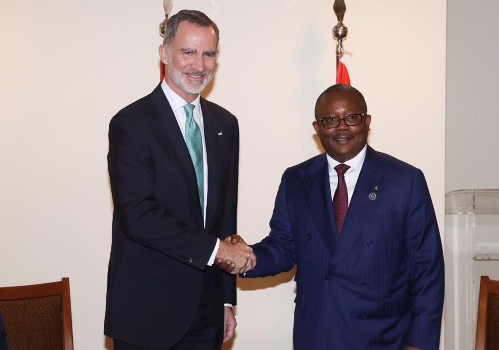 Felipe VI meets with the President of Guinea Bissau as part of his trip to Brazil for the inauguration of Lula da Silva Felipe