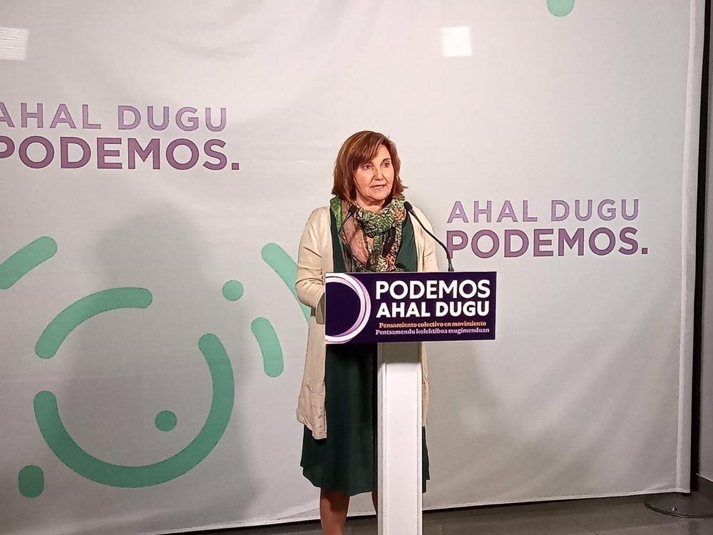 Archivo - Pilar Garrido, durante una rueda de prensa en Bilbao Archivo