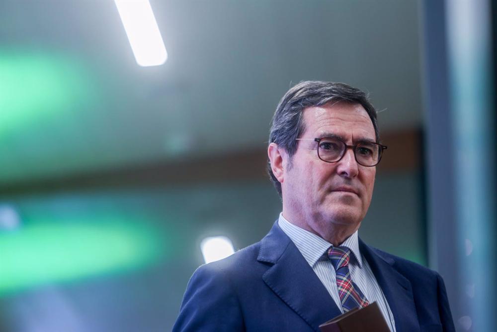 El presidente de la CEOE, Antonio Garamendi, en una imagen de archivo. El