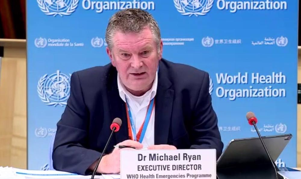Archivo - El director Ejecutivo del Programa de Emergencias Sanitarias de la Organización Mundial de la Salud (OMS), Mike Ryan, en rueda de prensa desde Ginebra (Suiza), a 1 de marzo de 2021. Archivo