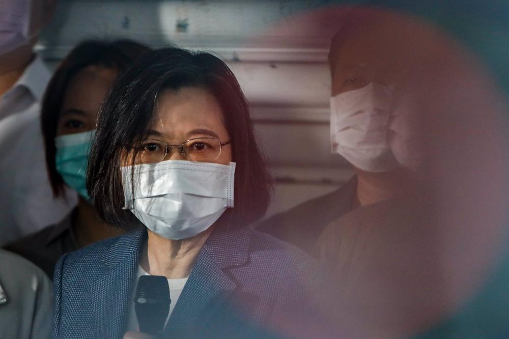 File - File image of Taiwan President Tsai Ing Wen in Taipei. File