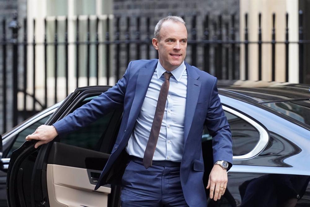 Archive - Le vice-premier ministre et ministre de la Justice Dominic Raab Archive