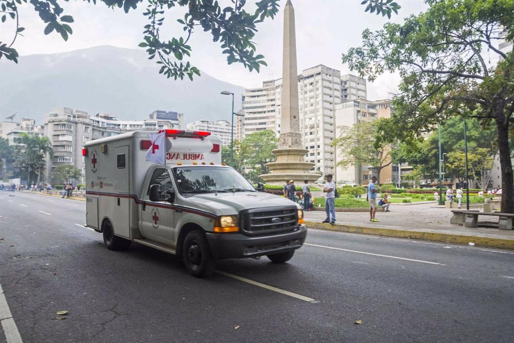Arquivo - Uma ambulância na Venezuela Arquivo