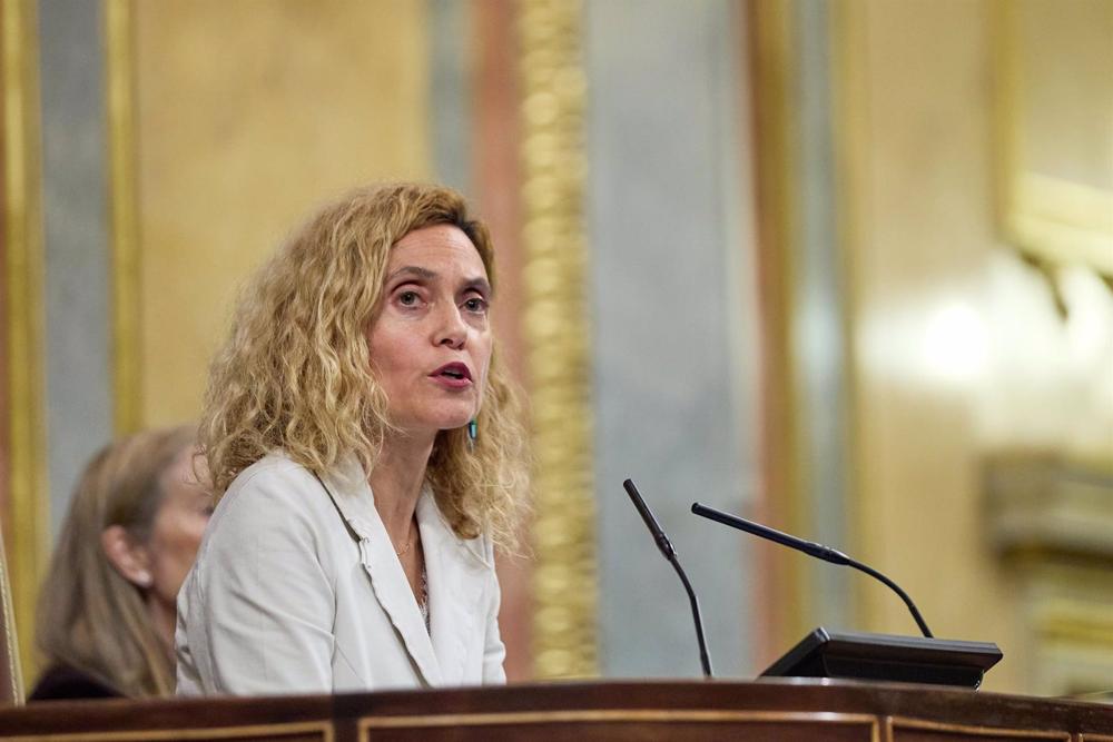 La presidenta del Congreso de los Diputados, Meritxell Batet La