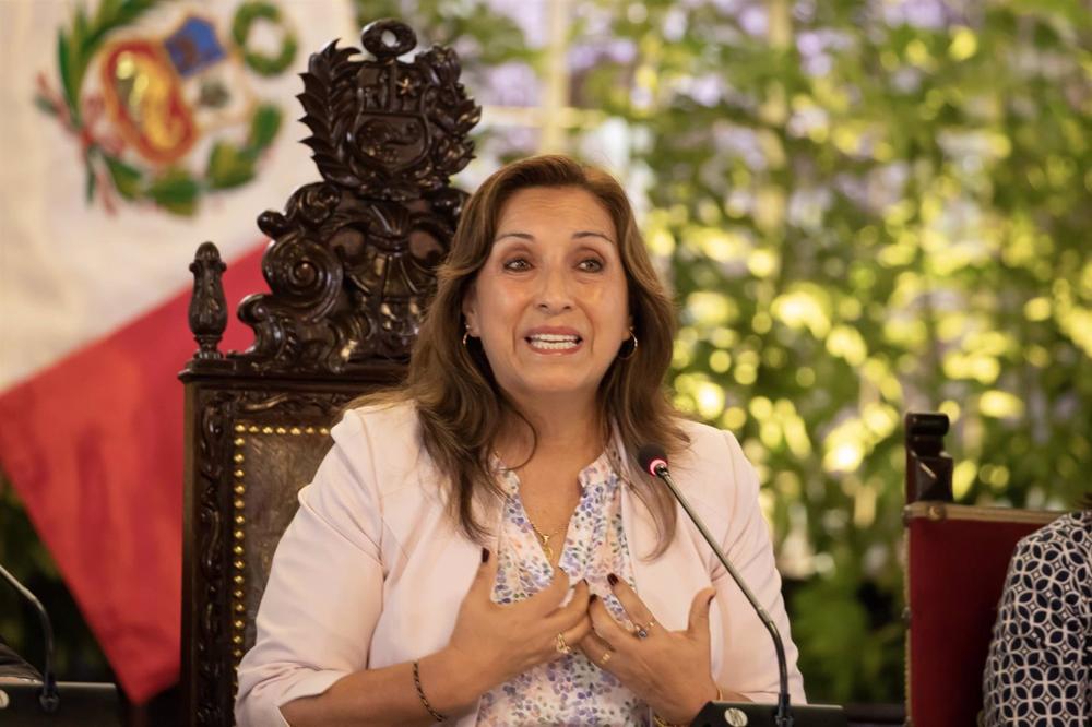 La presidenta de Perú, Dina Boluarte La