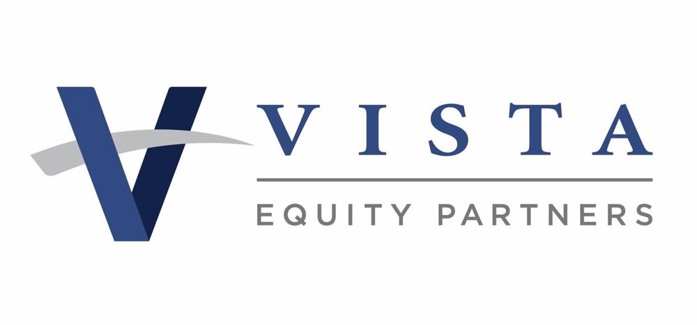 Logo del fondo de inversión Vista Equity Partners. Logo
