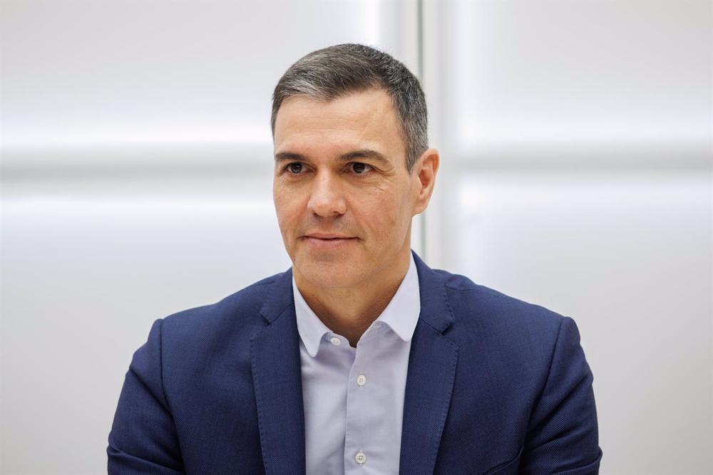 El secretario general del PSOE y presidente del Gobierno, Pedro Sánchez, durante la reunión de la Ejecutiva Federal del Partido Socialista, en la sede, a 9 de enero de 2023, Madrid (España). El