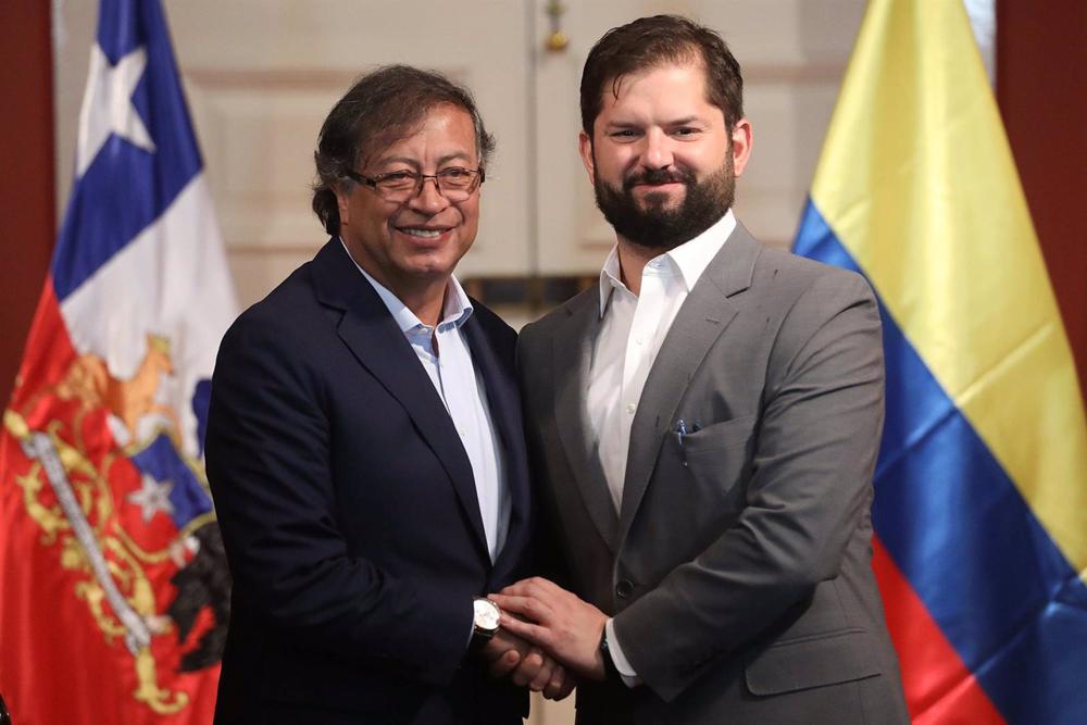 Gustavo Petro y Gabriel Boric Gustavo