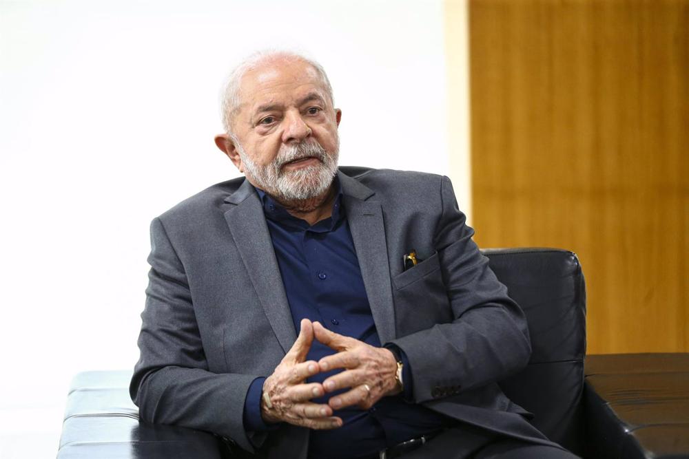 Il Presidente del Brasile, Luiz Inácio Lula da Silva, al Palacio de Planalto, Brasilia Il