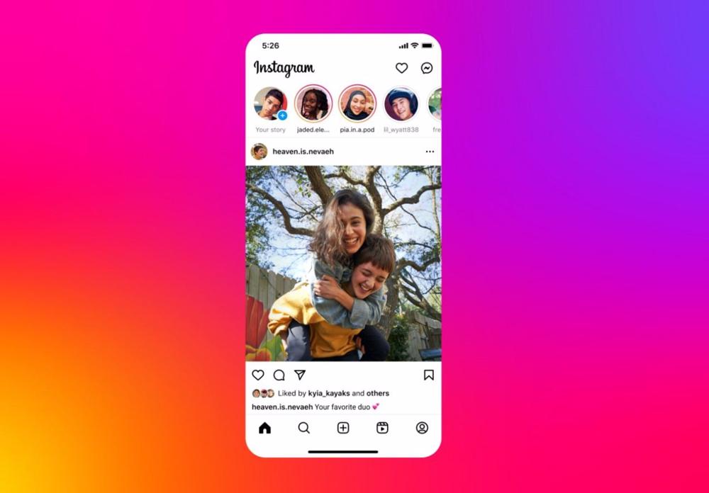 Interfaz de Instagram rediseñada Interfaz
