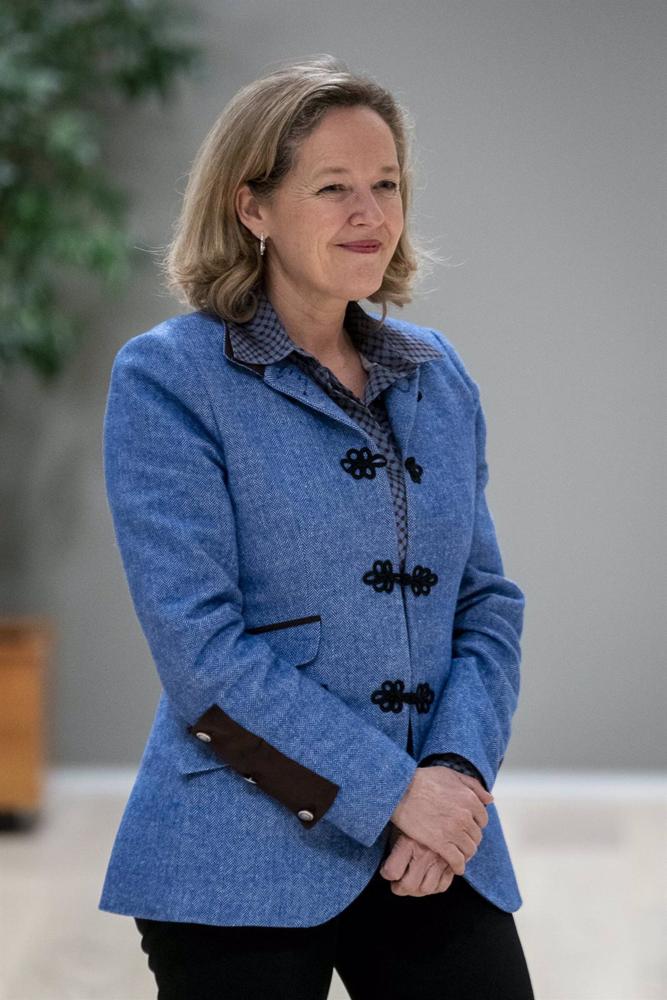 La vicepresidenta primera y ministra de Asuntos Económicos y Transformación Digital, Nadia Calviño. La