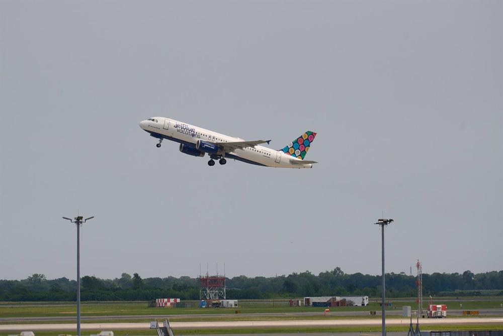 Archive - Aircraft taking off from John Fitzerald Kennedy JFK Airport in New York City Archive