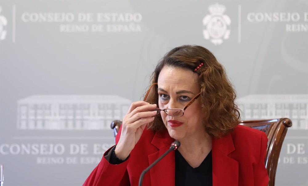 Archivo - La presidenta del Consejo de Estado, Magdalena Valerio, presenta en rueda de prensa la Memoria Anual 2021 del Consejo de Estado, a 28 de noviembre de 2022, en Madrid (España). Durante la presentación de la memoria se desgranan las principales ma Archivo