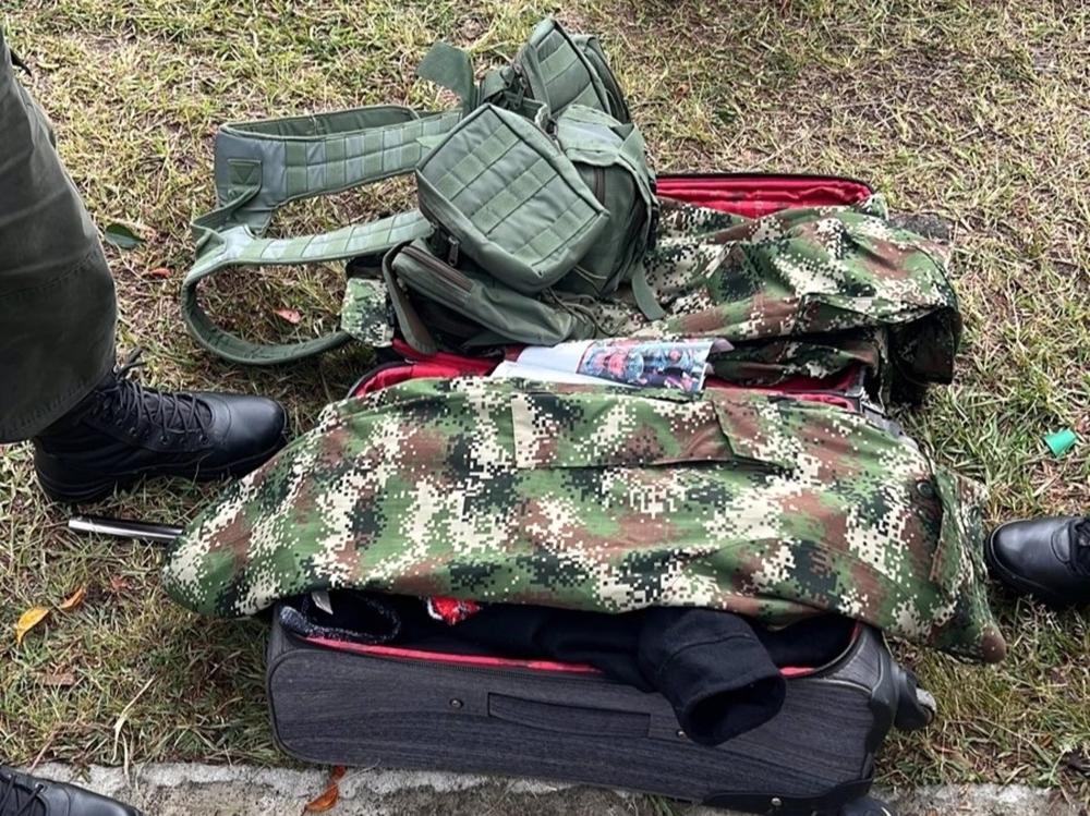 Pertences de militares raptados Pertences