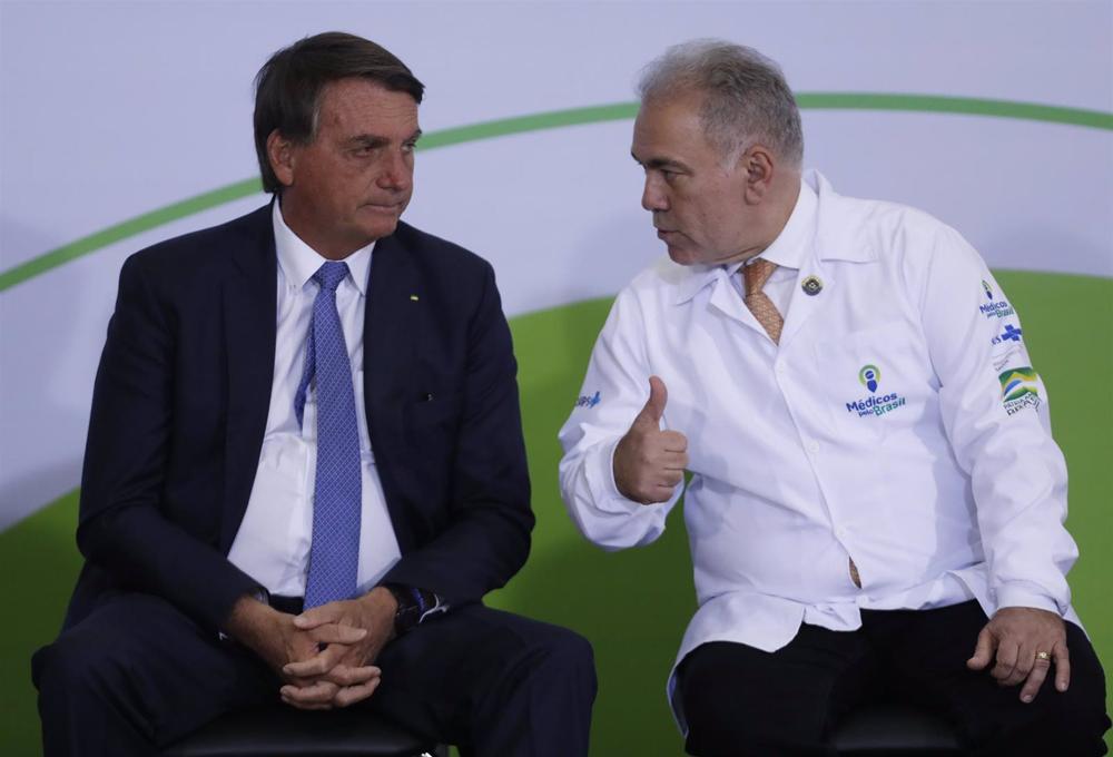 Jair Bolsonaro e Marcelo Queiroga. Jair