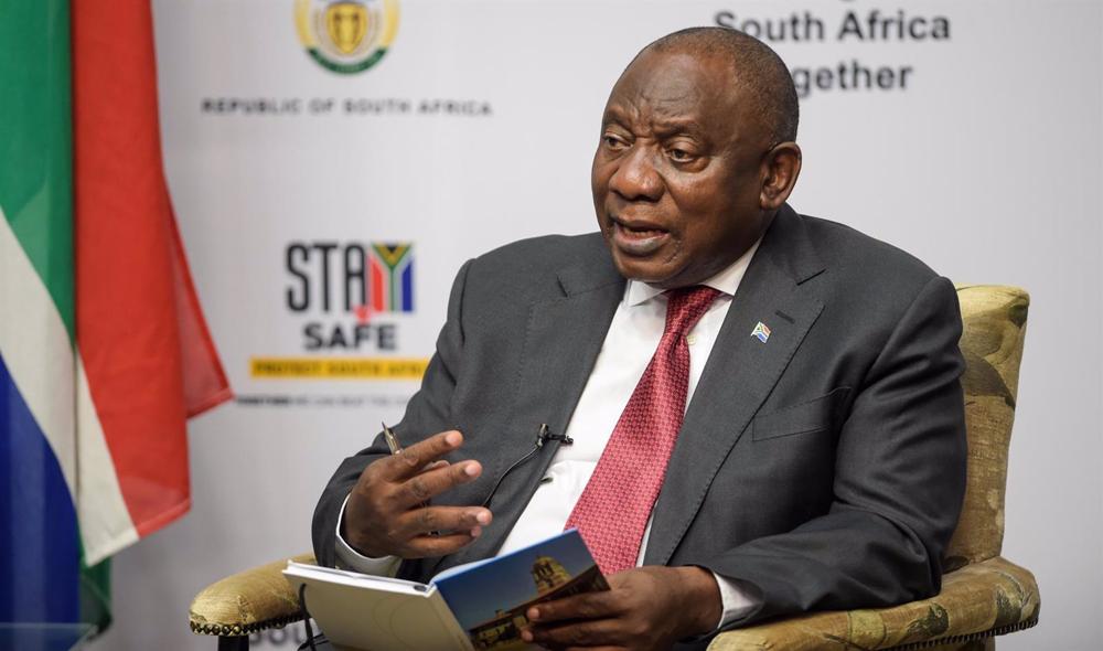 Südafrikanischer Präsident Cyril Ramaphosa Südafrikanischer
