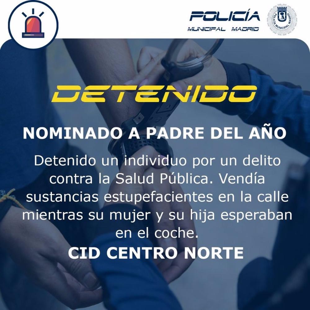 Detenido un hombre por vender cocaína en Chueca mientras su hija le esperaba en el coche en la Noche de Reyes Detenido