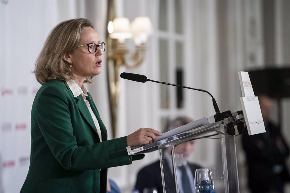 La vicepresidenta primera y ministra de Asuntos Económicos y Transformación Digital, Nadia Calviño. La