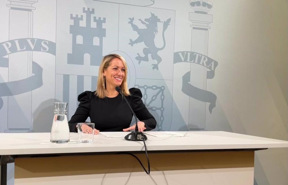 La delegada del Gobierno en Catalunya, Maria Eugènia Gay, en una rueda de prensa este viernes 13 de enero de 2023. La