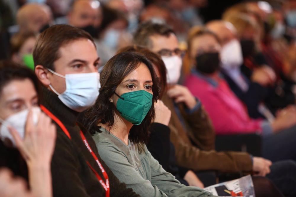 Archivo - El secretario general del PSOE en la Comunidad de Madrid, Juan Lobato; la secretaria general de la Agrupación Socialista de Madrid Ciudad, Mercedes González. Archivo. Archivo