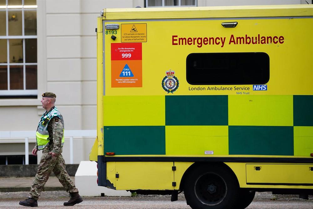 Ambulance in London in a file image. Ambulance