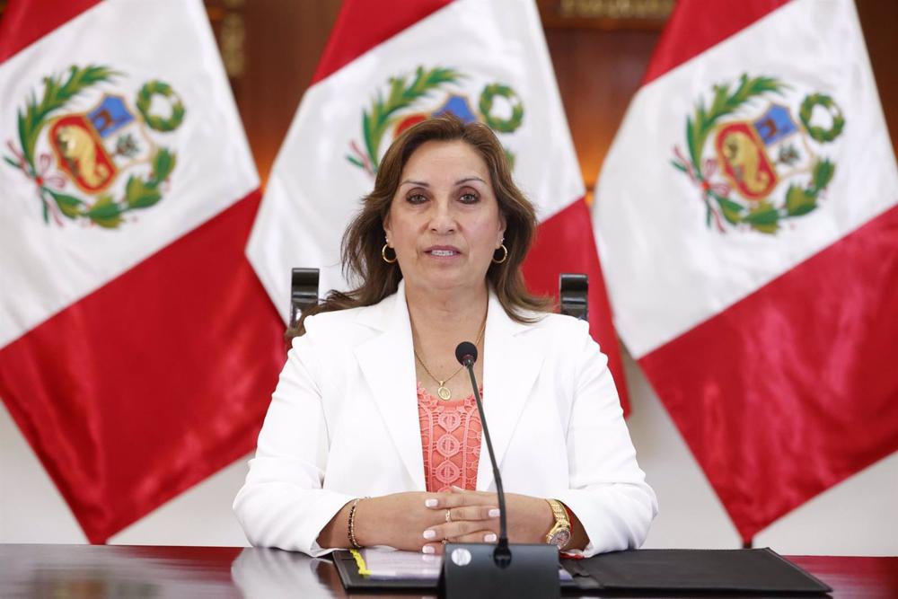A Presidente do Peru, Dina Boluarte A