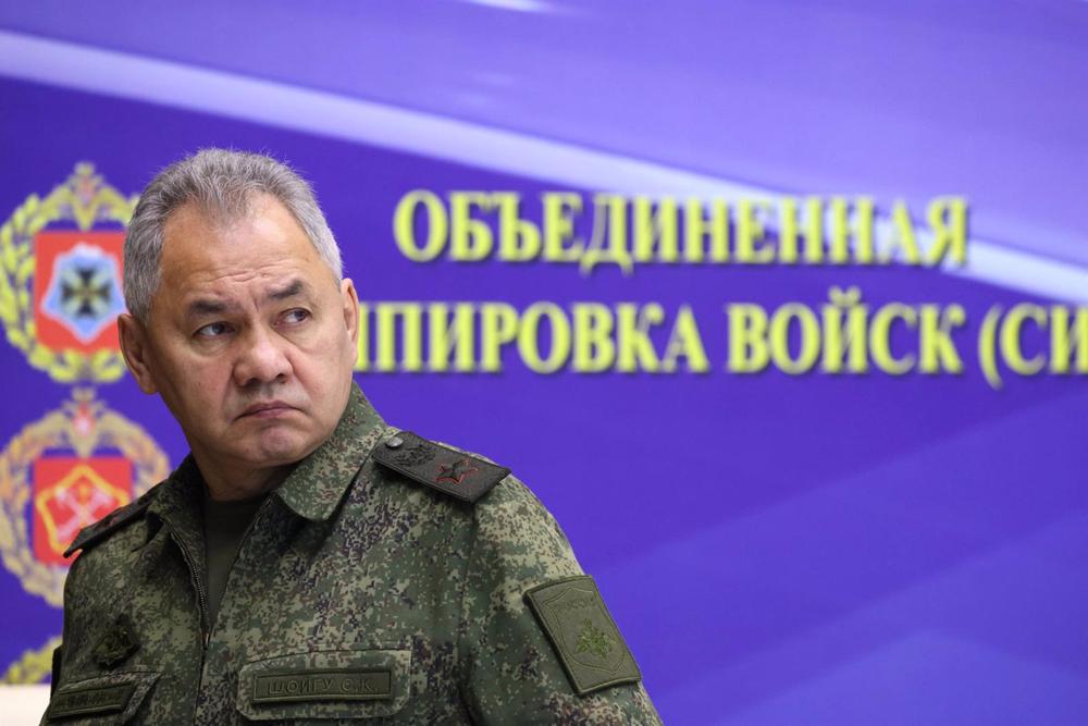 Il ministro della Difesa russo Sergei Shoigu Il