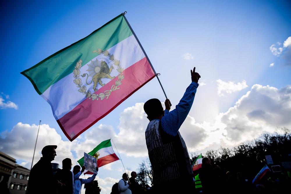 Archive - A protest in Berlin against the Iranian authorities as part of the protests. Archive