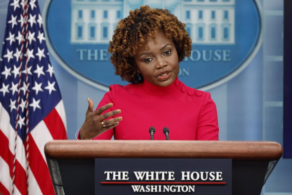 White House Spokeswoman Karine Jean-Pierre White