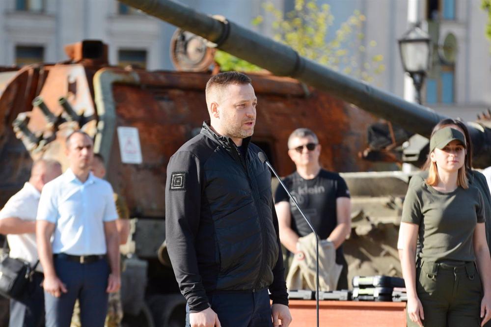 File - Ukraine's Interior Minister Denis Monastirski. File