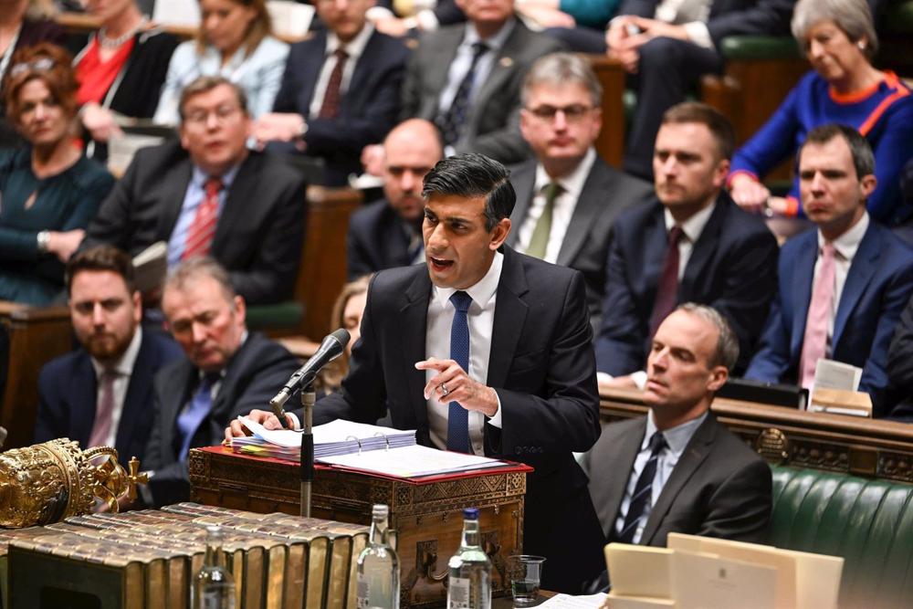 Il primo ministro britannico Rishi Sunak. Il