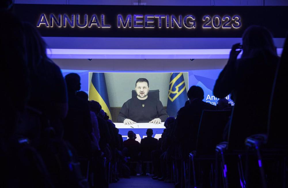 Il presidente ucraino Volodimir Zelenski Il