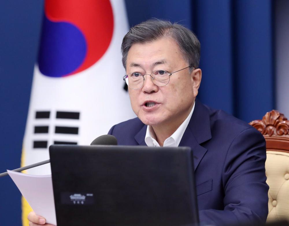 Archivo - El presidente de Corea del Sur, Moon Jae In Archivo