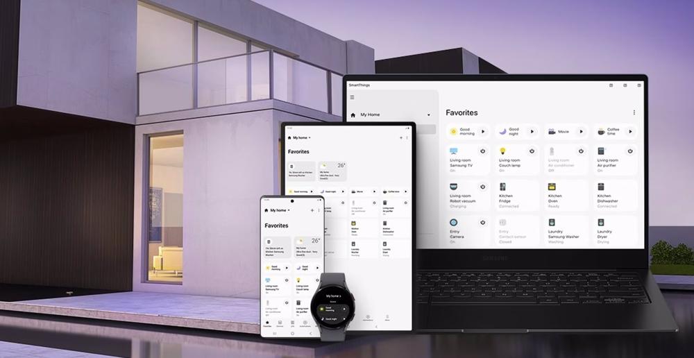 Ecosistema SmartThings controlado con un Galaxy Watch Ecosistema