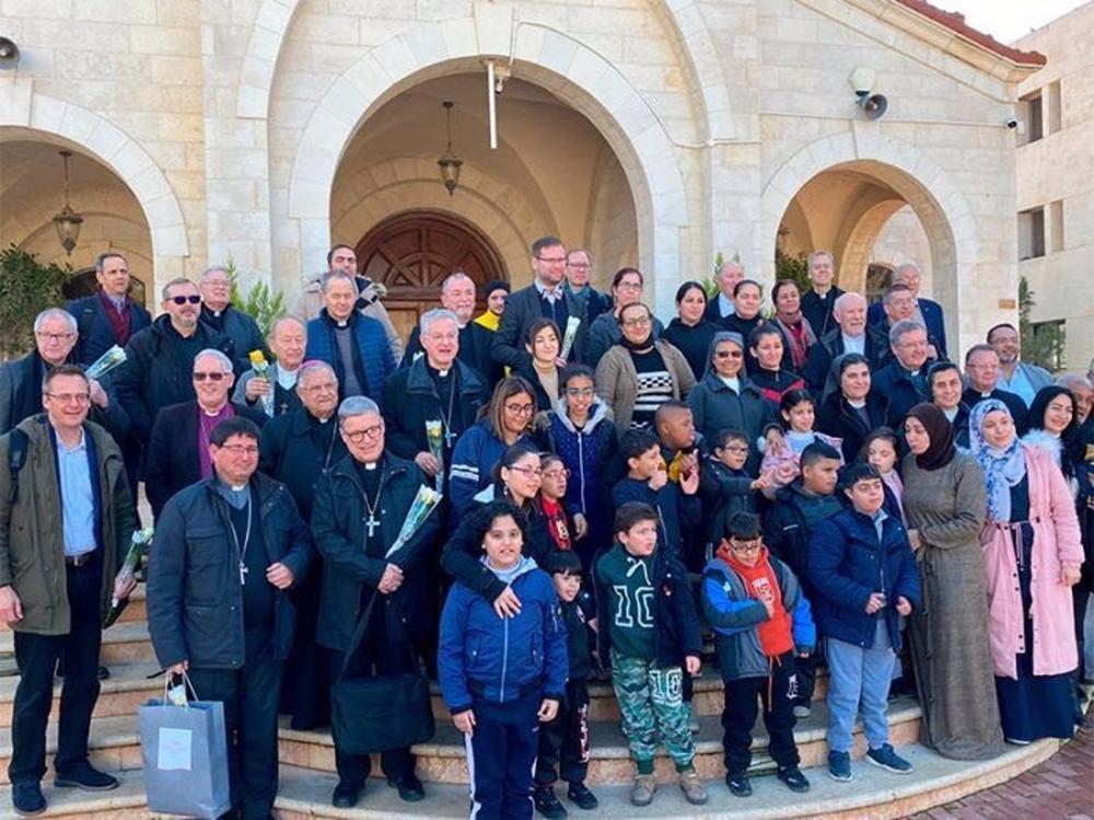 Obispos en Jordania, en el encuentro de la Coordinadora de los obispos para Tierra Santa. Obispos
