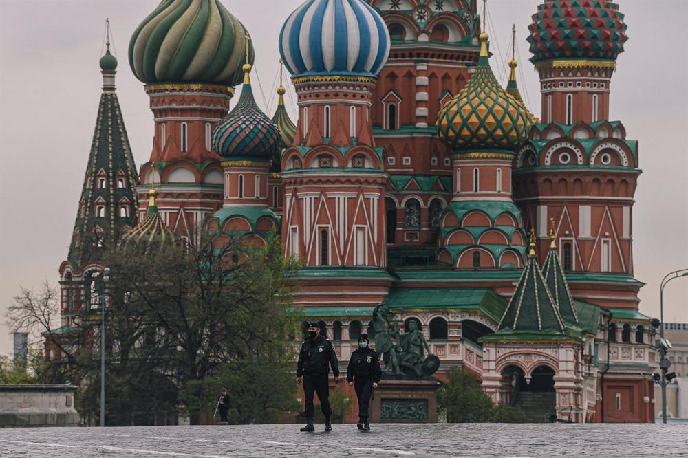 Arquivo - Agentes da polícia na Praça Vermelha de Moscovo Arquivo