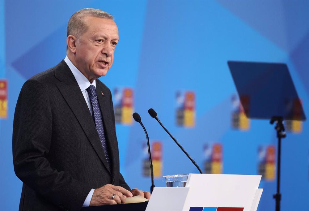 File - File image of Turkey's President Recep Tayyip Erdogan. File