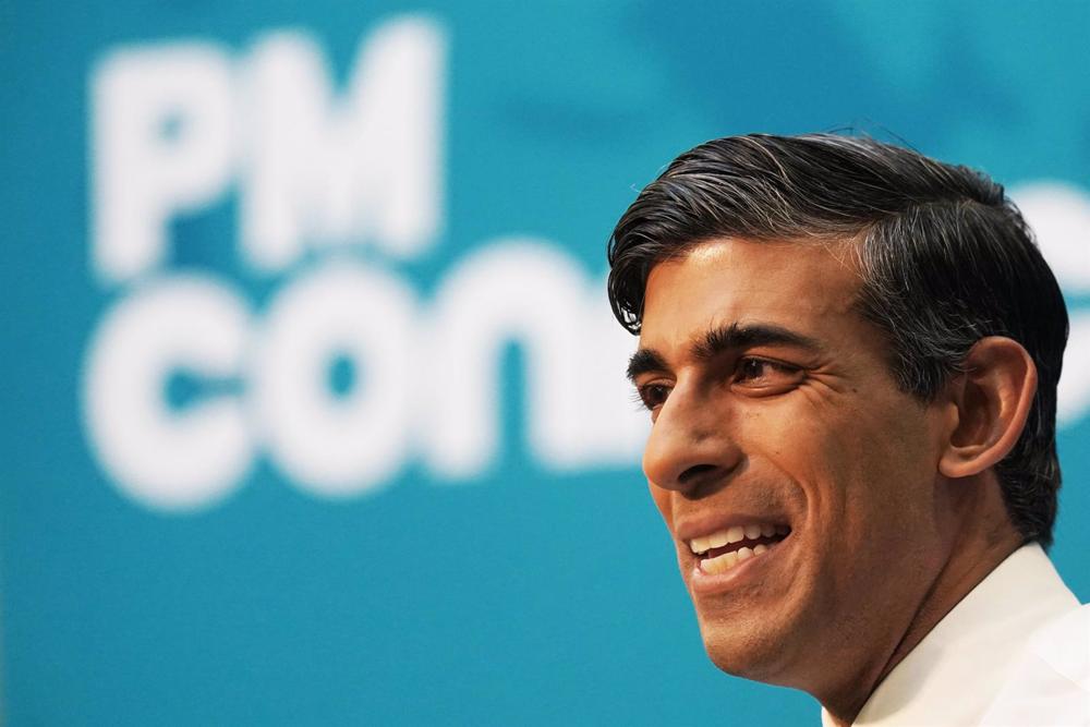Britischer Premierminister Rishi Sunak Britischer